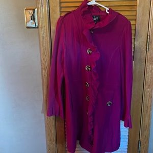 Luii size large  a few tiny holes but defining wearable